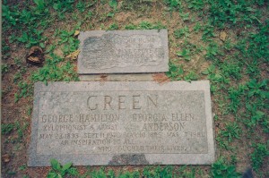 George H. Green's gravestone in Woodstock, NY