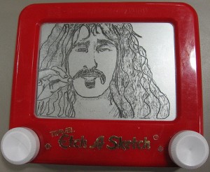 Zappa portrait by The Etch-a-Sketchist