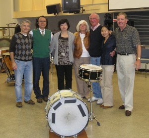 Hosts and Guests from L to R - Michael Burritt, Kazunori Meguro, Tomomi Yamashita, Ruth Cahn, John Beck, Yoshiko Arahata (interpreter), Bill Cahn