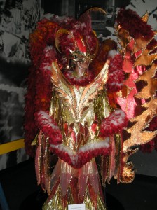 "Fire" costume at the Mummers Museum