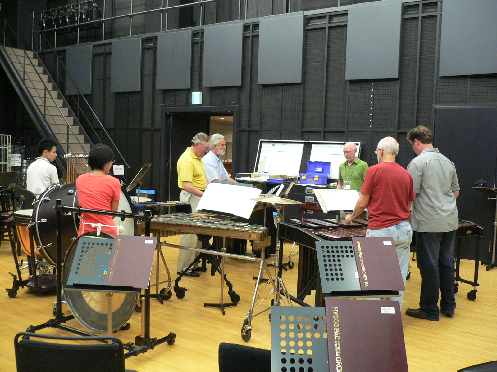 First Marimba Ensemble Rehearsal with Rieko and Naoki