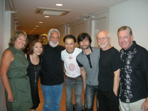 NEXUS and friends backstage with Ayaka Hirahara, 2nd from left. (Bob is taking the photo!)