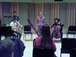 First improvised piece on the CMM final recital on February 28, 2012