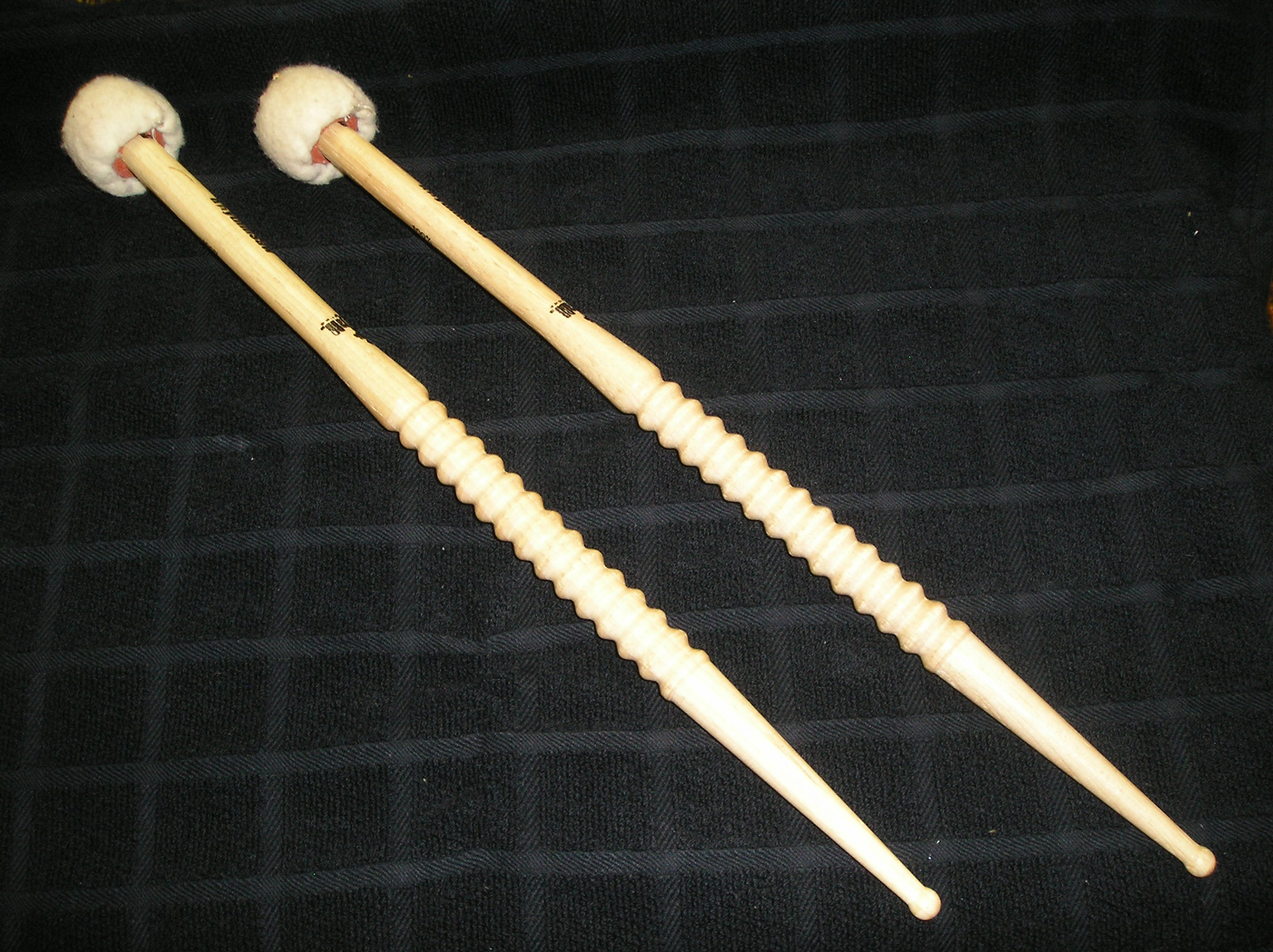 Combination Mallets (snare drum/rasping/soft felt)
