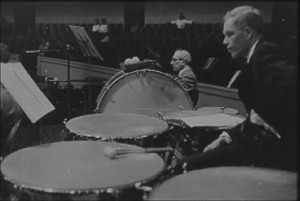 Hugh Robertson on Timpani (Stan Street, sitting behind)