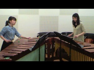 Yurie and Noriko performing "Into the Air" by Ivan Trevino