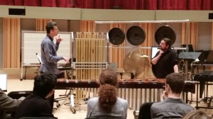 Aurél Holló coaches Eastman grad student, Brant Blackard,  in the "Allemande" to Bach's c-minor Cello Suite.