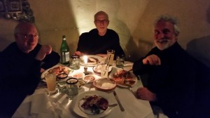 Phabulous dinner at Tequila's Restaurant - 1602 Locust Street, a few doors down from Curtis. (l to r): Bob Russell, Garry