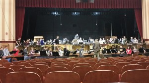 The "Celebrate Marimba" ensemble in Schaeffer Auditorium at Kutztown (PA) University on November 7, 2015