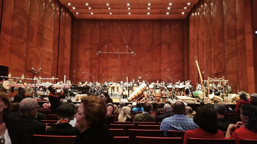 The San Antonio Symphony at the Tobin Center in anticipation of the "Gamelan D'Drum" performance