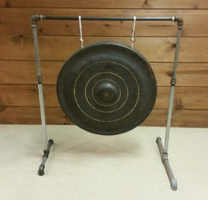 Photo 12 - Gong suspended on a galvanized rack/stand