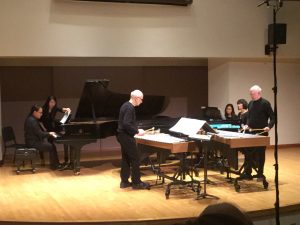 Performance of Steve Reich’s Quartet at the University of Toronto with Gregory Oh and Midori Koga, pianos and Russell Hartenberger and Bob Becker, vibraphones, Dec. 2, 2016. Photo: Bonnie Sheckter. 