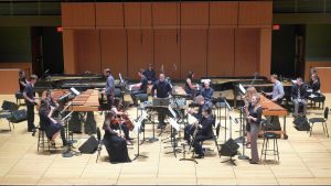 Music for 18 Musicians at Temple University, Philadelphia, PA, April 5, 2016. Photo courtesy of Phillip O’Banion. 